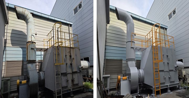 [수원=뉴시스] 재도색 전과 후. (사진=경기도 제공) 2025.12.23. photo@newsis.com *재판매 및 DB 금지