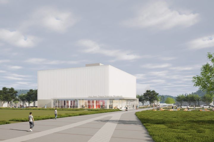 [진주=뉴시스] 경남 진주시 '공립 항공우주 전문과학관' 조감도. (사진=진주시 제공) 2025.12.23. photo@newsis.com *재판매 및 DB 금지