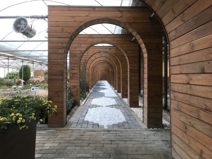 [밀양=뉴시스] 밀양시농업기술센터 내 치유농업시범포에 설치된 맨발 지압길 전경. (사진= 밀양시 제공) 2025.12.23. photo@newsis.com *재판매 및 DB 금지