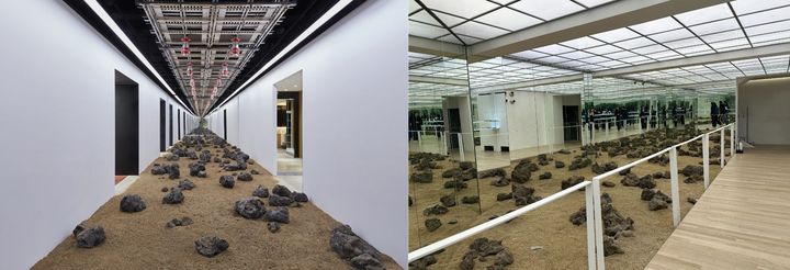 [서울=뉴시스] 2021년 오픈한 젠틀몬스터 상해 매장(왼쪽)과 2024년 오픈한 블루엘리펀트 명동 매장. (사진=아이아이컴바인드 제공) *재판매 및 DB 금지