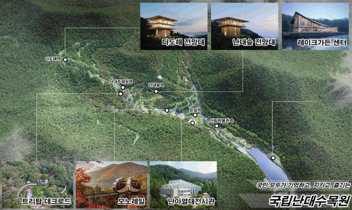 [대전=뉴시스] 국립난대수목원 조감도.(사진=산림청 제공) *재판매 및 DB 금지