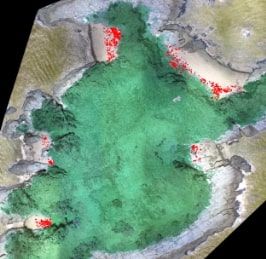 [부산=뉴시스] 드론 촬영 영상 및 탐지자료. (사진=국립해양조사원 제공) 2025.12.23. photo@newsis.com *재판매 및 DB 금지