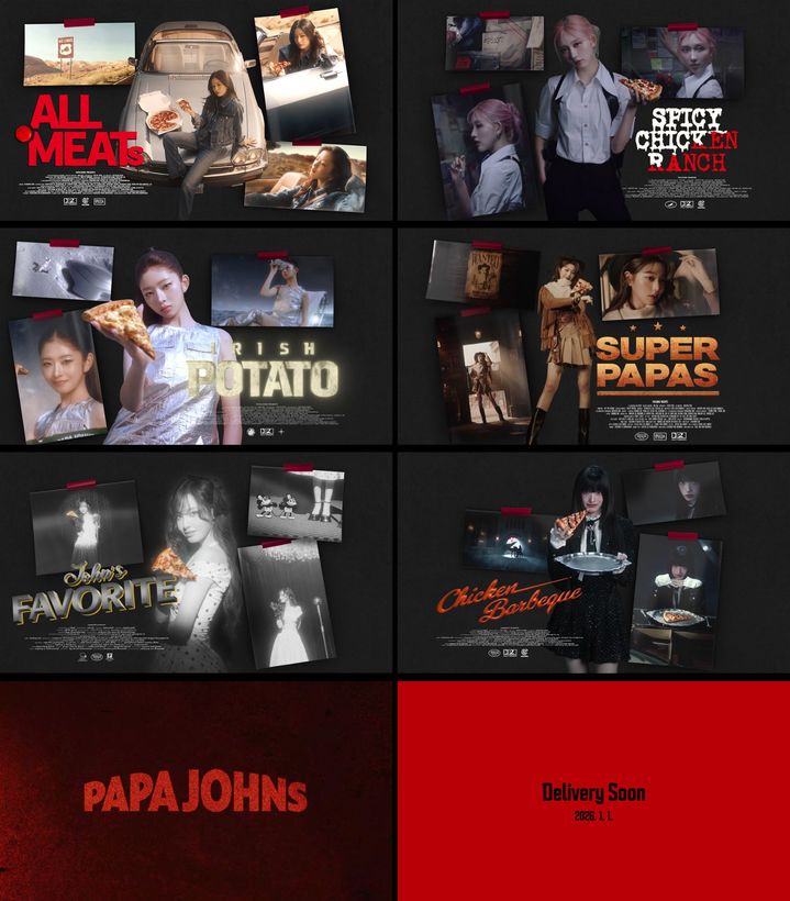 [서울=뉴시스] 프리미엄 피자 브랜드 한국파파존스가 아이브(IVE)와 전속 모델 계약을 이어가며 내년 첫 텔레비전 광고(TVC) 티저를 선보인다고 24일 밝혔다. (사진=한국파파존스 제공) 2025.12.24. photo@newsis.com *재판매 및 DB 금지