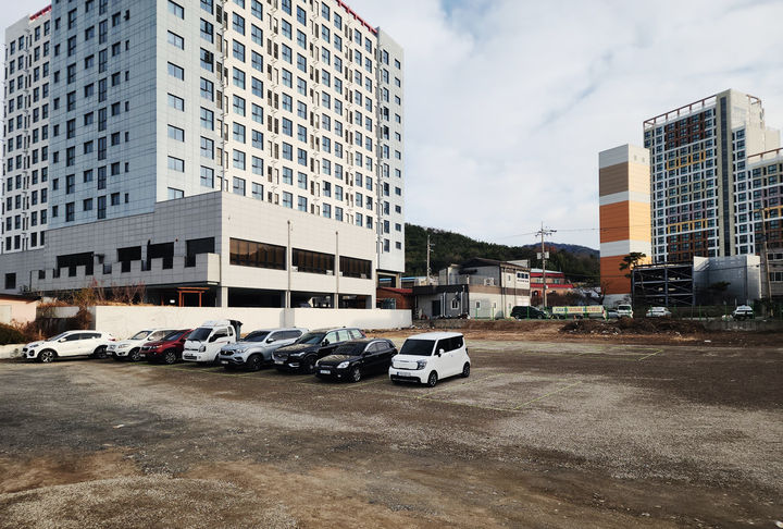 [무안=뉴시스]청계면 임시 공영주차장. *재판매 및 DB 금지