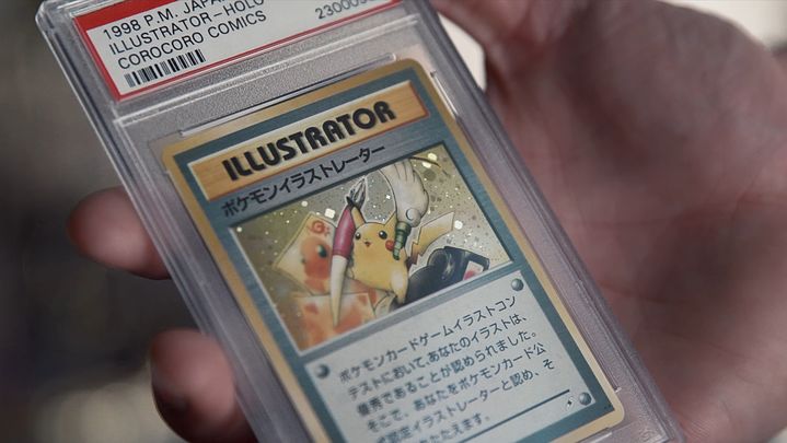 [뉴시스] 구독자 2350만 명을 보유한 유튜버 로건 폴이 '가장 비싼 포켓몬 트레이딩 카드 거래'로 기네스 세계기록을 세웠다. 카드 감정 최초로 'PSA 10'등급을 받았다고 알려졌다. (사진=유튜브 채널 'Logan Paul') 2022.7.8. 