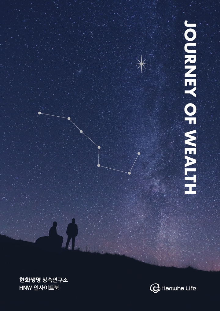 [서울=뉴시스] 한화생명 상속연구소의 'Journey of Wealth 2025' 보고서 표지. (사진=한화생명 제공) 2025.12.24. photo@newsis.com *재판매 및 DB 금지