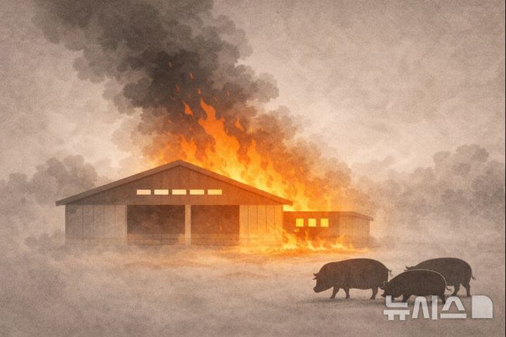 돈사 화재. (그래픽=챗GPT) 2025.12.24. photo@newsis.com