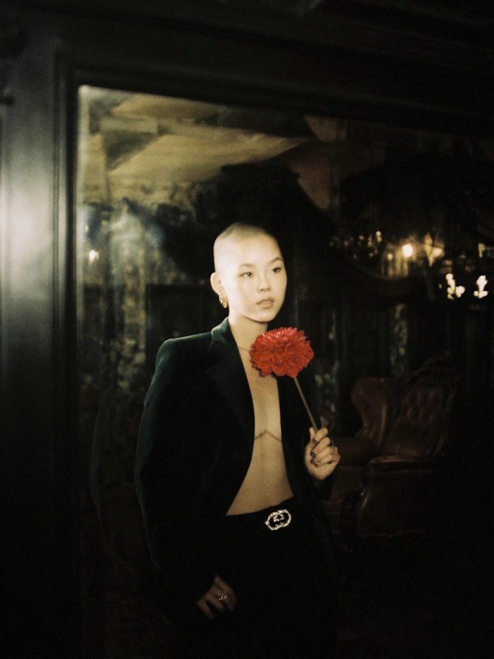 [뉴시스] 일본 걸그룹 엑스트라오디너리걸스(XG)의 한 멤버가 자신을 트랜스남성 논바이너리라고 밝히며 최근 유방 절제 수술을 받았다고 공개했다. (사진='X' 캡처) *재판매 및 DB금지 *재판매 및 DB 금지