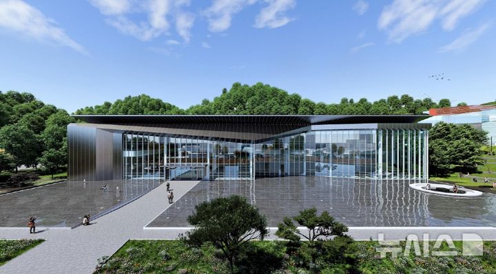 [포항=뉴시스] 송종욱 기자 = 2027년 완공 계획으로 29일 착공하는 포항시립미술관 제2관 조감도. (사진=포항시 제공) 2025.12.25. photo@newsis.com