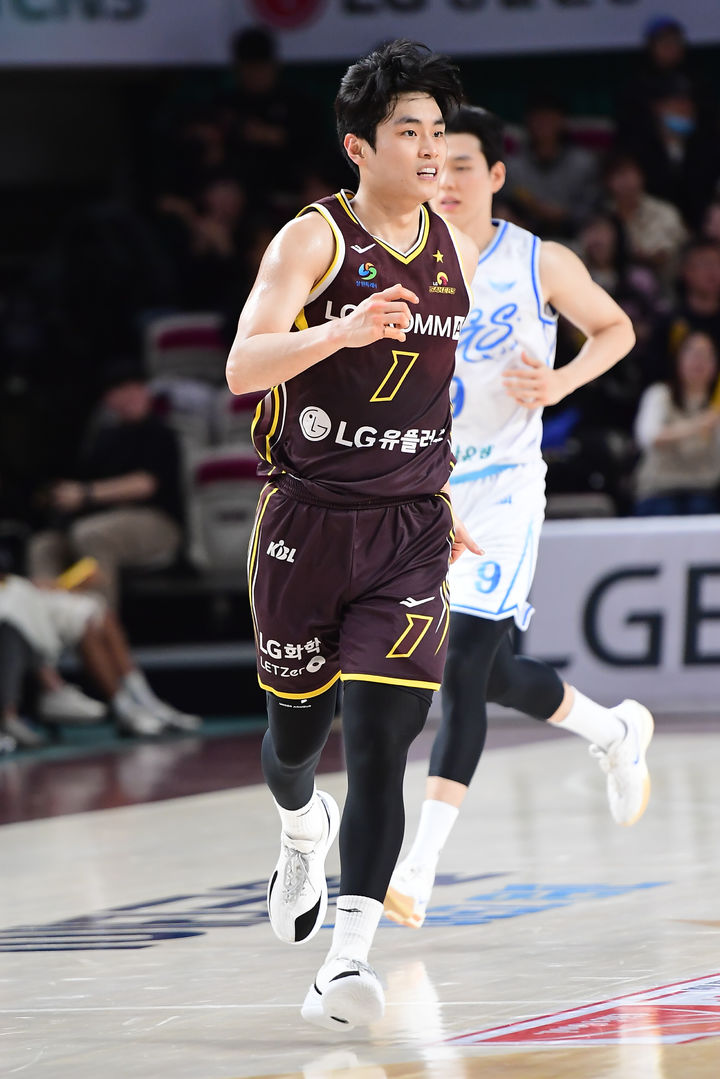 [서울=뉴시스] 프로농구 창원 LG의 유기상. (사진=KBL 제공) *재판매 및 DB 금지