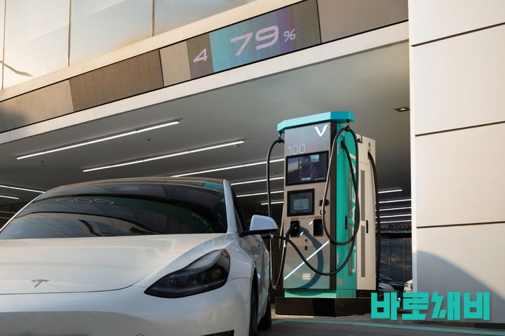 채비 3세대 급속 충전기 '슈퍼소닉(SuperSonic)'. (사진=채비) *재판매 및 DB 금지