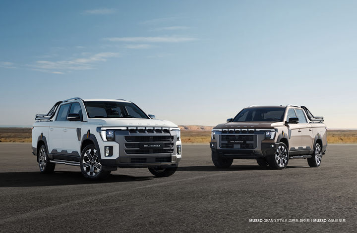[서울=뉴시스] KG모빌리티(KGM)가 프로젝트명 'Q300'으로 개발해 온 차세대 픽업의 공식 차명을 '무쏘(MUSSO)'로 확정하고, 외관 이미지를 공개했다고 26일 밝혔다. (사진=KGM 제공) photo@newsis.com *재판매 및 DB 금지
