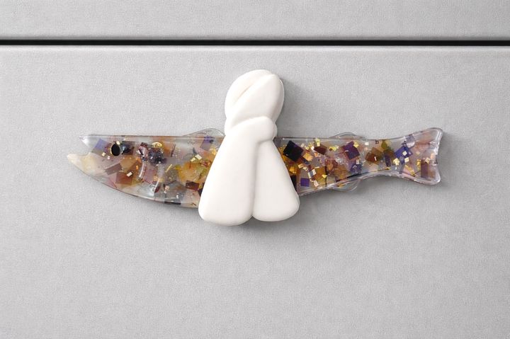 [대전=뉴시스]조폐공사와 중소기업 코셀이 공동 개발한 ID 폐기물 업사이클링 굿즈를 본격 사업화하기로 했다. 액막이 굿즈. 2025. 12. 26 photo@newsis.com *재판매 및 DB 금지