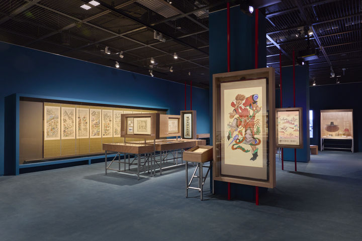 [서울=뉴시스] 국립민속박물관 기획전시실 2에서 열리는 2026년 병오년 말띠해 특별전 '말馬들이 많네-우리 일상 속 말'에 전시된 '십이지신도' (사진=국립민속박물관 제공) 2025.12.26. photo@newsis.com *재판매 및 DB 금지