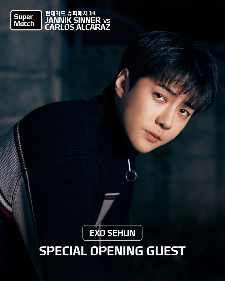 [서울=뉴시스] '현대카드 슈퍼매치 14' 오프닝 세리머니에 참여하는 그룹 '엑소'의 세훈. (사진 = 세마스포츠마케팅 제공) *재판매 및 DB 금지