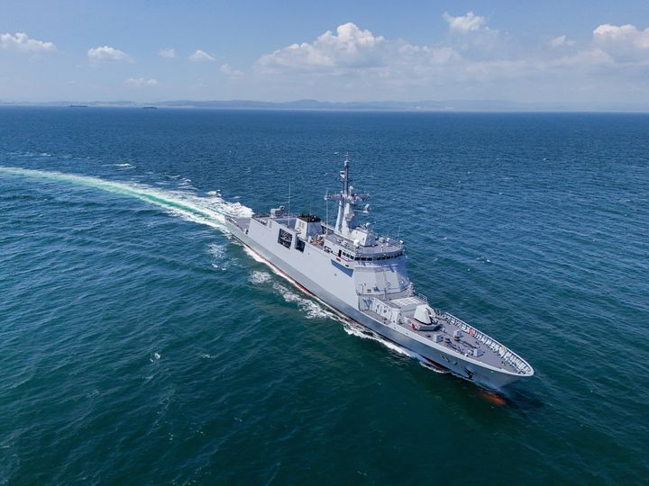 HD현대중공업이 올해 10월 필리핀 해군에 인도한 3200톤급 미겔 말바르급(Miguel Malvar-class) 호위함 2번함 디에고 실랑(Diego Silang)함의 모습.(사진=HD현대중공업 제공) *재판매 및 DB 금지