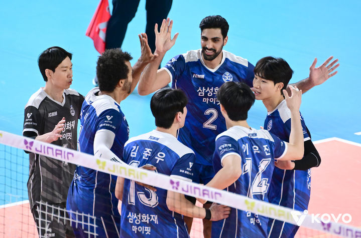 남자 프로배구 삼성화재. (사진=KOVO 제공). 2025.12.26. *재판매 및 DB 금지