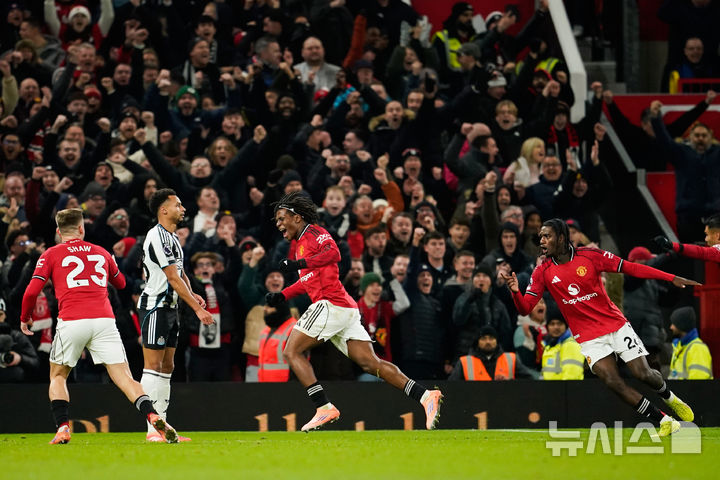 [맨체스터=AP/뉴시스] 잉글랜드 프로축구 프리미어리그(EPL) 맨체스터 유나이티드의 파트리크 도르구. 2025.12.26.