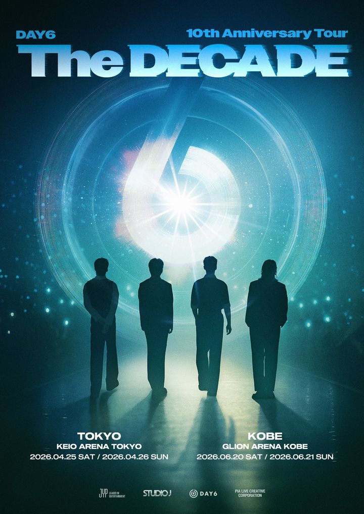 [서울=뉴시스] 데이식스(DAY6) 데뷔 10주년 기념 투어 일환 일본 공연 포스터. (사진 = JYP엔터테인먼트 제공) 2025.12.27. photo@newsis.com *재판매 및 DB 금지