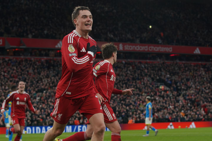 [리버풀=AP/뉴시스] 잉글랜드 프로축구 프리미어리그(EPL) 리버풀의 플로리안 비르츠. 2025.12.27.