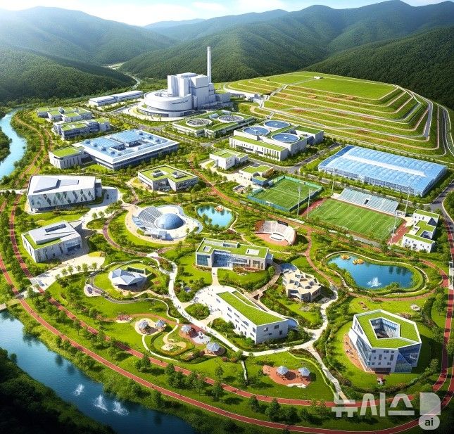 [포항=뉴시스] 송종욱 기자 = 포항 에코빌리지 입지 공모에 남구 대송면, 북구 신광면이 신청해 내년 12월 최종 입지를 선정할 계획이다. 사진은 포항 에코빌리지 조감도 이미지. (사진=포항시 제공) 2025.12.28. photo@newsis.com