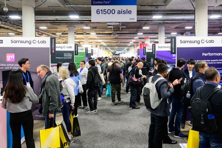 [서울=뉴시스]올해 1월 미국 라스베이거스에서 열린 'CES 2025' 당시 삼성전자 C랩 전시관 현장. (사진 = 삼성전자) 2025.12.29. photo@newsis.com *재판매 및 DB 금지