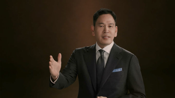 [서울=뉴시스] 정용진 신세계그룹 회장이 신년사를 발표하고 있다. (사진=신세계 제공) *재판매 및 DB 금지