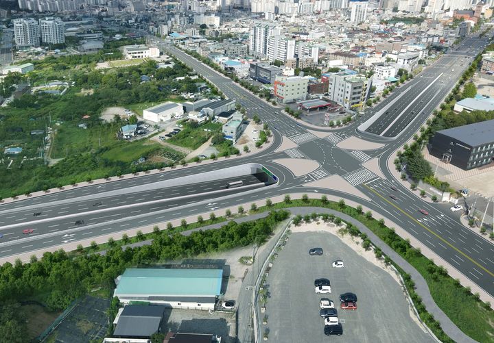 [대전=뉴시스]대전 구암교차로 입체화 사업 현황도. 2025. 12. 29 photo@newsis.com *재판매 및 DB 금지