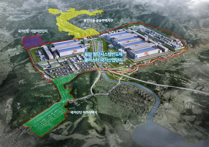 [용인=뉴시스]용인 첨단시스템반도체 클러스터 국가산업단지 조감도 (사진=용인시 제공)2025.12.29.photo@newsis.com *재판매 및 DB 금지