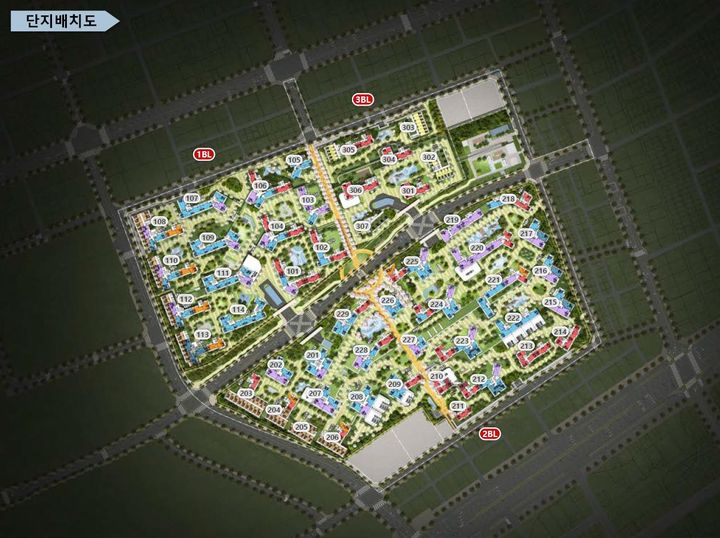 [서울=뉴시스] 사진은 성남 신흥 1구역 참여개발 단지 배치도. 2025.12.29. (사진=LH 제공) photo@newsis.com *재판매 및 DB 금지