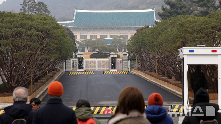 [서울=뉴시스] 홍효식 기자 = 이재명 대통령이 청와대 집무를 시작한 29일 서울 종로구 청와대 모습. 2025.12.29. yesphoto@newsis.com