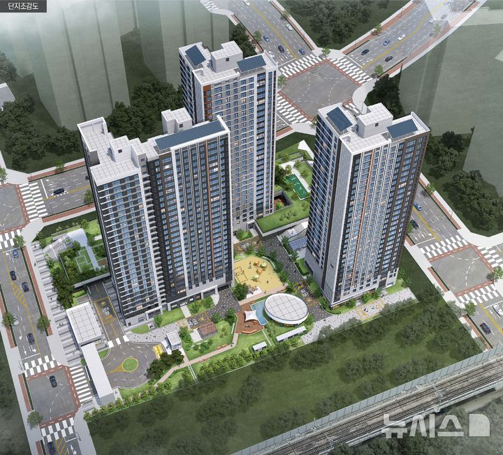 [의정부=뉴시스] 남양주진접2 B1블록 단지조감도. (사진=LH 경기북부본부 제공) 2025.12.30 photo@newsis.com