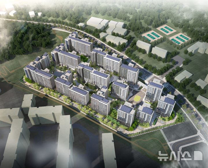 [의정부=뉴시스] 김포고촌2 A1블록 단지조감도. (사진=LH 경기북부본부 제공) 2025.12.30 photo@newsis.com