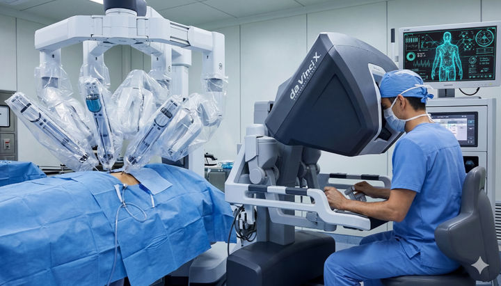 다빈치로봇수술 모습(사진=대자인병원 제공) *재판매 및 DB 금지