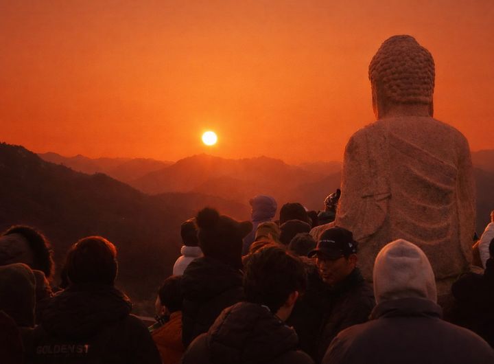 [창녕=뉴시스] 창녕군 해맞이 명소인 관룡사 용선대. (사진= 창녕군 제공) 2025.12.30. photo@newsis.com *재판매 및 DB 금지