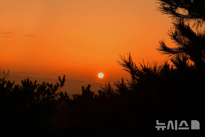 [성남=뉴시스]지난해 1월1일 촬영한 성남 판교마당바위 일출(사진=성남시 제공)2025.12.30.photo@newsis.com