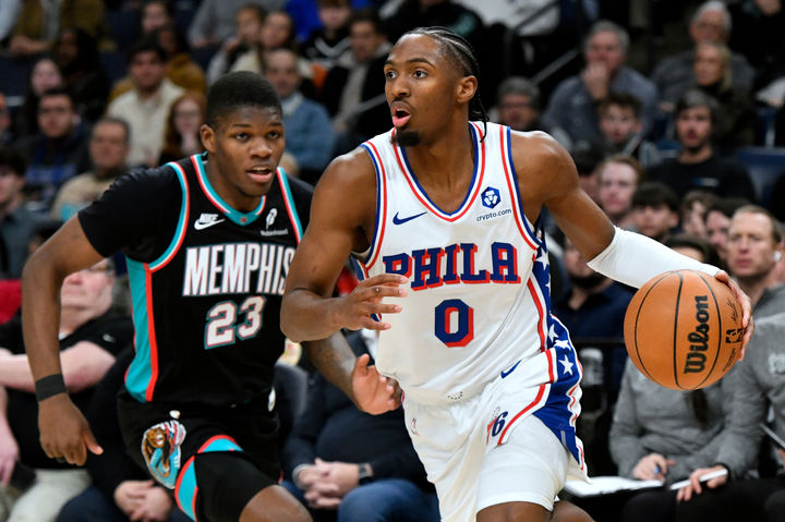 [멤피스=AP/뉴시스] 미국프로농구(NBA) 필라델피아 세븐티식서스의 타이리스 맥시. 2025.12.30.