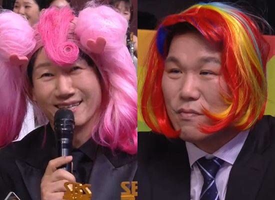 지석진(왼쪽), 서장훈