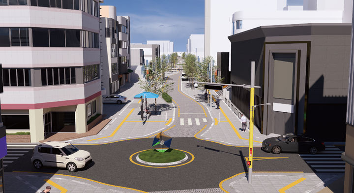 [울산=뉴시스] 울산 남구 왕생로40번길 일원 보행환경 개선사업 조감도. (사진=울산 남구 제공) photo@newsis.com *재판매 및 DB 금지