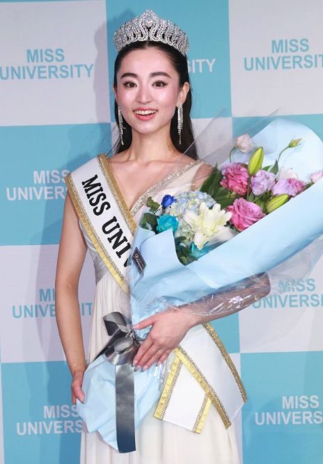 [뉴시스] '2025 미스 유니버시티 일본대회'에서 그랑프리를 차지한 후쿠오카 대표 이이다 가구라(22)양. (사진=데뷰) 2025.12.31 *재판매 및 DB 금지