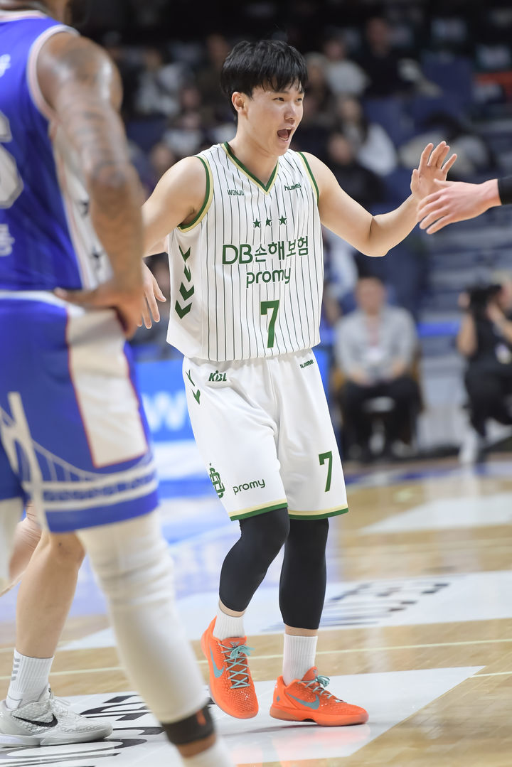 [서울=뉴시스] 프로농구 원주 DB의 이용우. (사진=KBL 제공)
