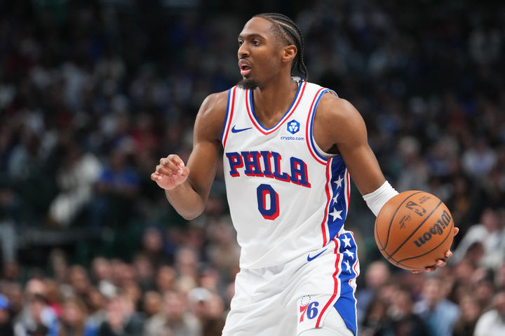 [댈러스=AP/뉴시스] 미국프로농구(NBA) 필라델피아 세븐티식서스의 타이리스 맥시. 2026.01.01.