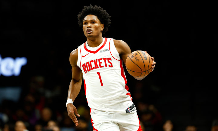 [뉴욕=AP/뉴시스] 미국프로농구(NBA) 휴스턴 로키츠의 아멘 톰프슨. 2026.01.01.