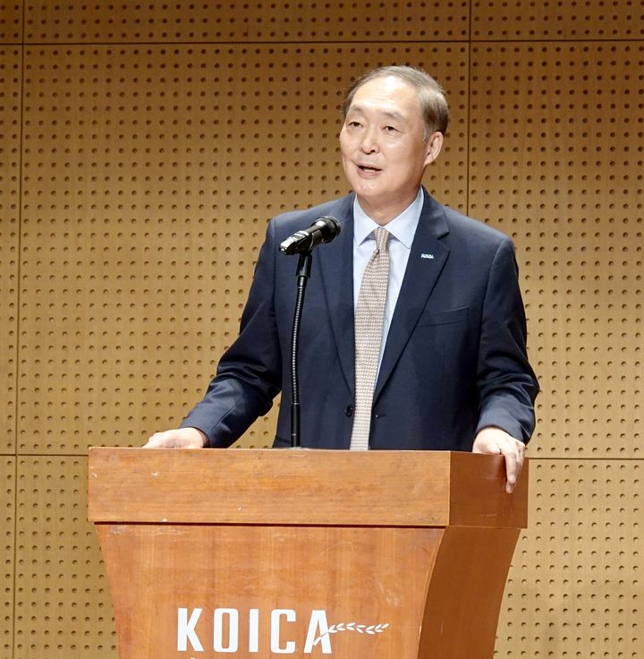 [서울=뉴시스]장원삼 코이카(KOICA·한국국제협력단) 이사장은 2026년을 '통합적 개발협력 실행'의 원년으로 선언했다고 2일 코이카는 밝혔다. (사진=코이카 제공) *재판매 및 DB 금지