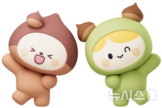 [과천=뉴시스] 과천시가 2일 공개한 소통캐릭터 '송이·율이'. (사진=과천시 제공).2026.01.02.photo@newsis.com