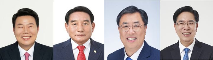 [당진=뉴시스] 지방선거 충남 당진시장 후보(왼쪽부터 오성환, 김덕주, 김기재, 송노섭). (사진=각 후보 제공) 2026.01.03. photo@newsis.com *재판매 및 DB 금지
