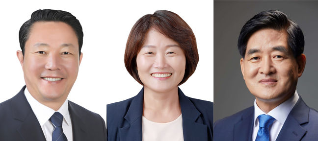 [순창=뉴시스] 제9회 전국동시지방선거 전북 순창군수 후보자 명단. 왼쪽부터 최영일 현 순창군수, 오은미 전북특별자치도의원, 임종명 전 더불어민주당 전북도당 농립축산정책특별위원장. photo@newsis.com *재판매 및 DB 금지