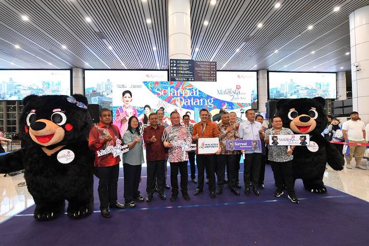 쿠알라 룸푸르 국제공항에서 열린 '2026년 말레이시아 방문의 해' 환영 행사. (사진=말레이시아 관광청) *재판매 및 DB 금지