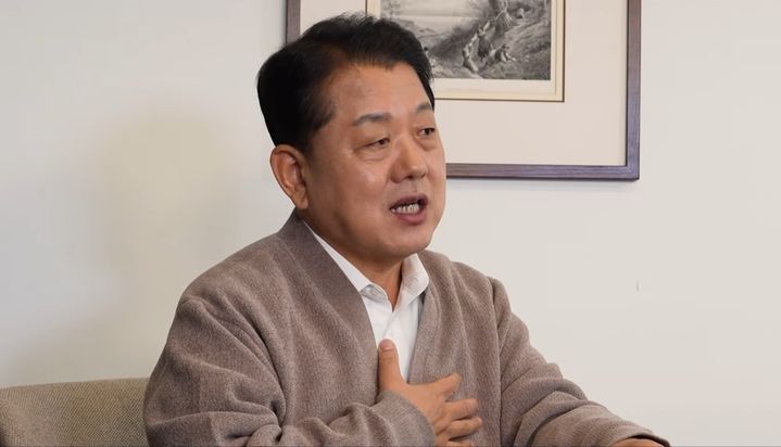 [뉴시스] 김병주 더불어민주당 의원(남양주을)이 경기도지사 출마를 공식 선언했다. (사진 = '주블리 김병주' 유튜브 캡처) 2025.01.05. *재판매 및 DB 금지