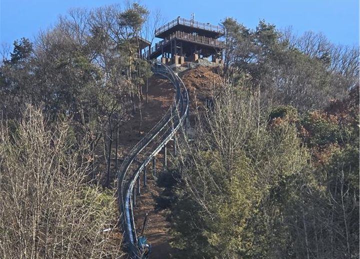 [청주=뉴시스] 충북 청주시 상당구 문의면 청남대 모노레일 설치 공사 현장 모습. (사진=충북도 제공) 2026.01.05. photo@newsis.com *재판매 및 DB 금지